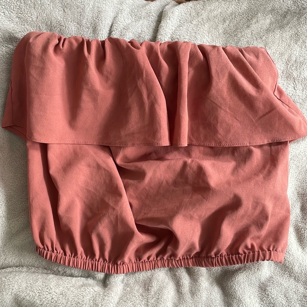 Strapless crop top
